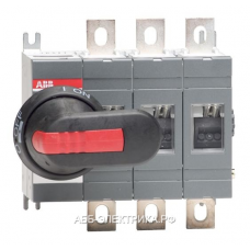 Выключатель нагрузки (рубильник) OT 200E03P 3п с рукояткой (1SCA022712R0800) (ABB)