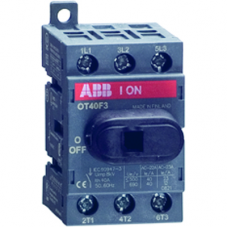 Выключатель нагрузки (рубильник) OT25F3 3п с рукояткой DIN (1SCA104857R1001) (ABB)