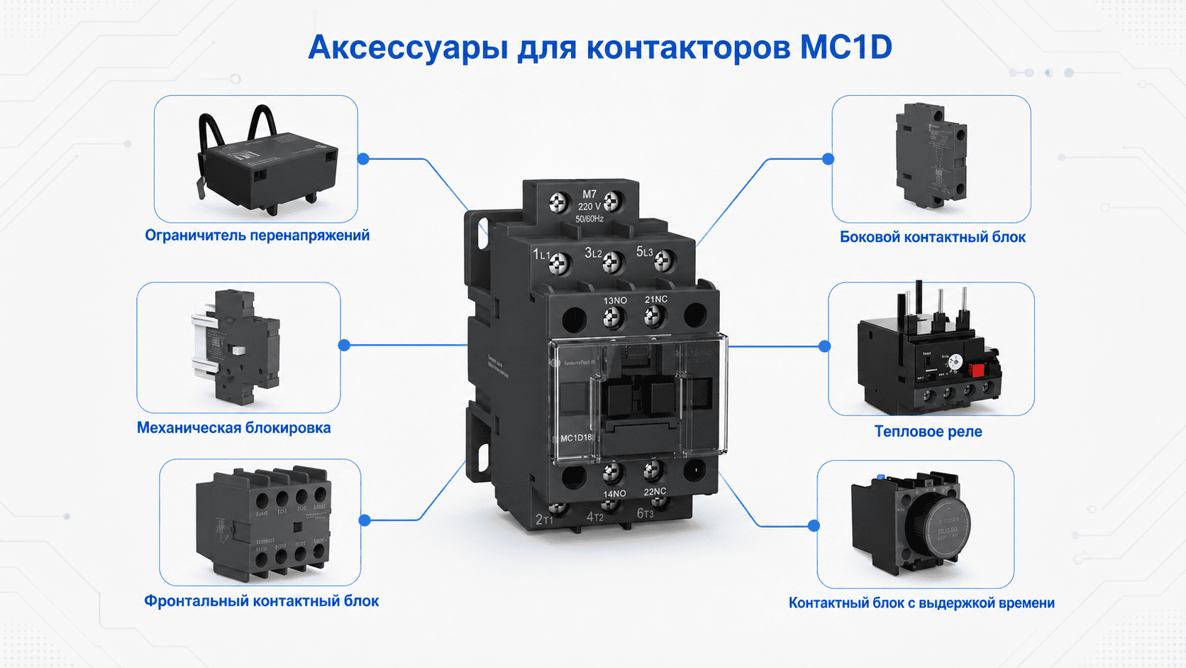 Аксессуары для контакторов SystemePact MC1D